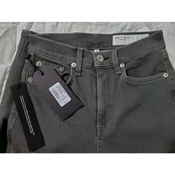 Rag & Bone NWT Grey High Rise Skinny Jeans SZ 24 - Picture 5 of 7